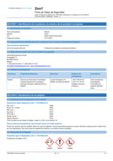 Ficha de Datos de Seguridad - Zinn 7